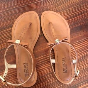 Michael Kors Brown Leather Sandals 36/6